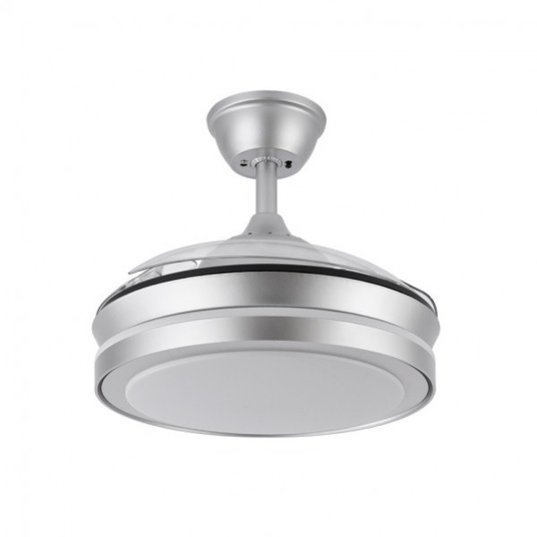 Ventilador Dc Esparta Plata 72w 6120lm 91d 3asp.d Esp.3000-4000-6000k Remoto+tempor+memori