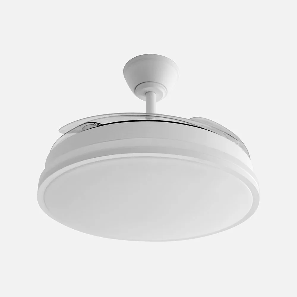 Ventilador de Techo DC Guerrero 44W Blanco 107 cm LED 4900Lm con Mando