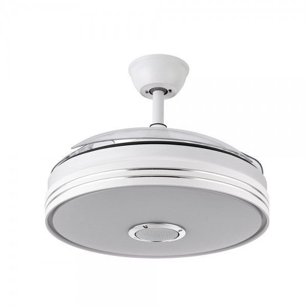 Ventilador Dc Matanuska 72w 7200lm Blanco Bluethooth 32/47x55/108d.3 Aspas Desp.6 Vel.3 Co
