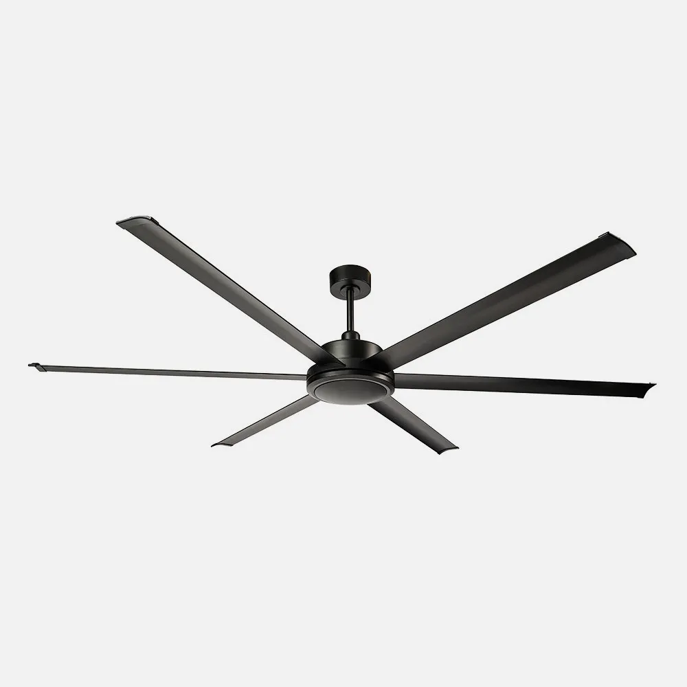 Ventilador DC Sanson Negro 305cm 6 Aspas 55W Industrial con Mando y Temporizador