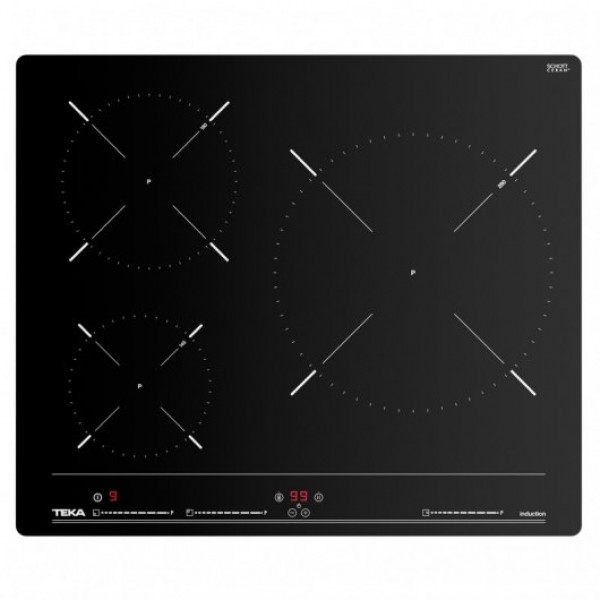 Teka IBC63010MSS Placa de Inducción 3 Zonas 60cm Cristal Negro