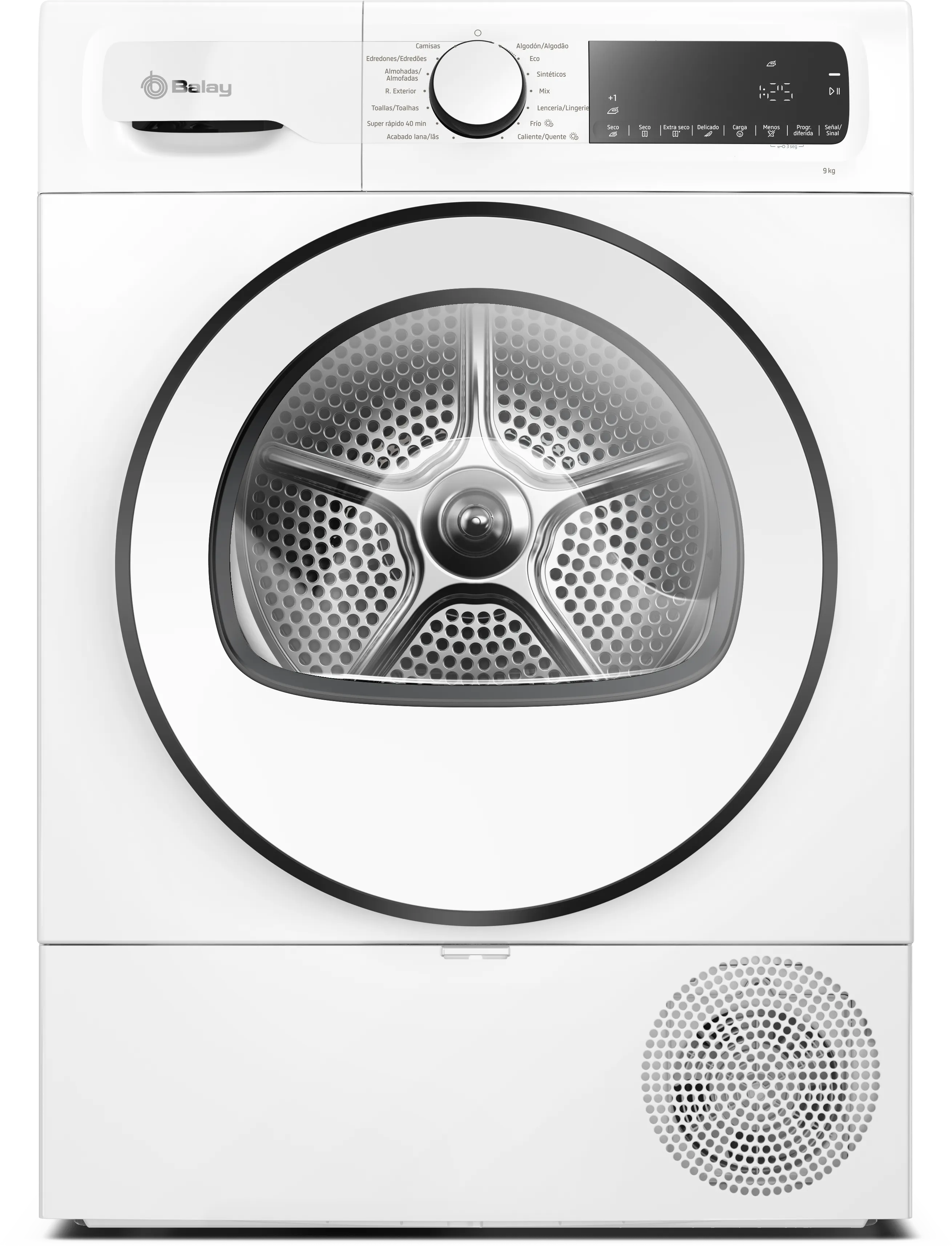 Secadora Balay 3SB090BE 9kg Bomba de Calor con Display LED en Blanco