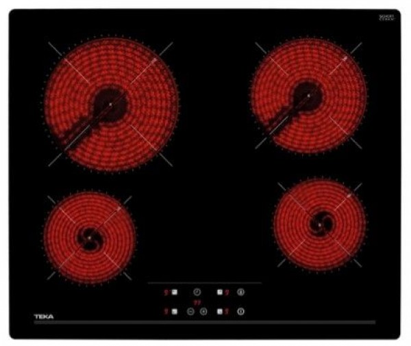 Vitrocerámica Teka independiente TZPRO6415, 4 zonas 6300KW 51x60cm