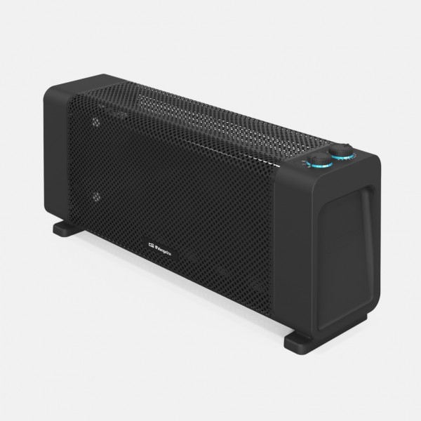 Radiador de Mica Orbegozo RMB1500 1500W Negro con Termostato y Seguridad Antivuelco