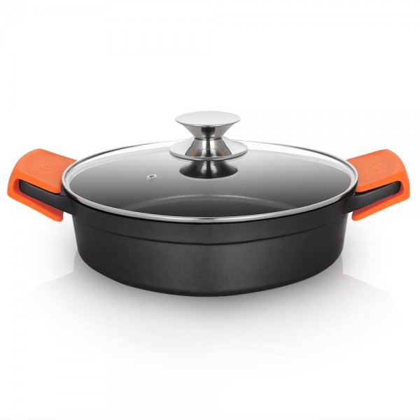 CACEROLA BAJA ORBEGOZO ALUMINIO FUNDIDO CDB 1024 24CM
