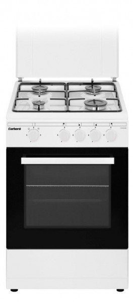 Cocina Corbero CCSF45020BW 50cm 4 Fuegos Gas Horno 43L Blanca