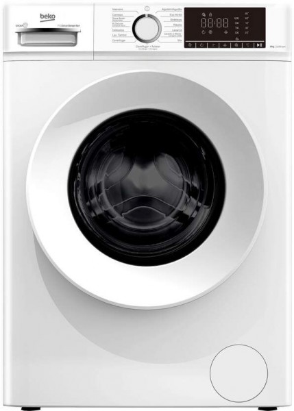 Lavadora Beko B1XW862WSPT 8 kg 1200 rpm Clase A con Steam