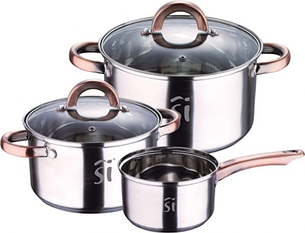 Bateria cocina San Ignacio 5 uds acero inox ONIL SG8160 
