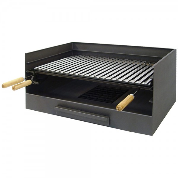 Cajón con Parrilla Inox EDM 61x40x32cm Imex el Zorro