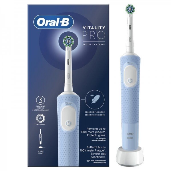Cepillo eléctrico recargable Oral-B Vitality Pro, Azul