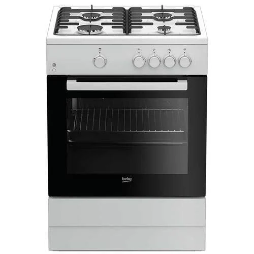 Cocina Gas Butano Beko FSG62000DWL 4 Fuegos 60x60cm AutoApagado Seguridad Blanca