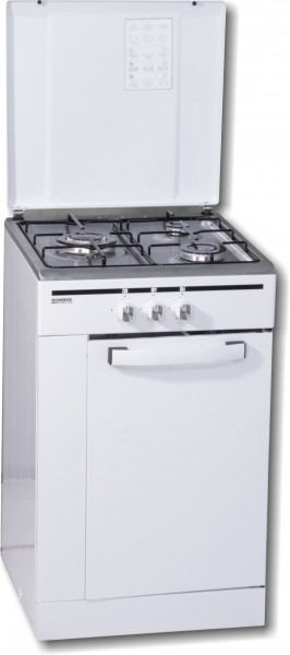 Cocina Rommer CFS3FG Blanca 3 Fuegos Portabombonas