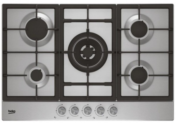 Encimera de gas Beko HIAW75225SL Inox 5 zonas