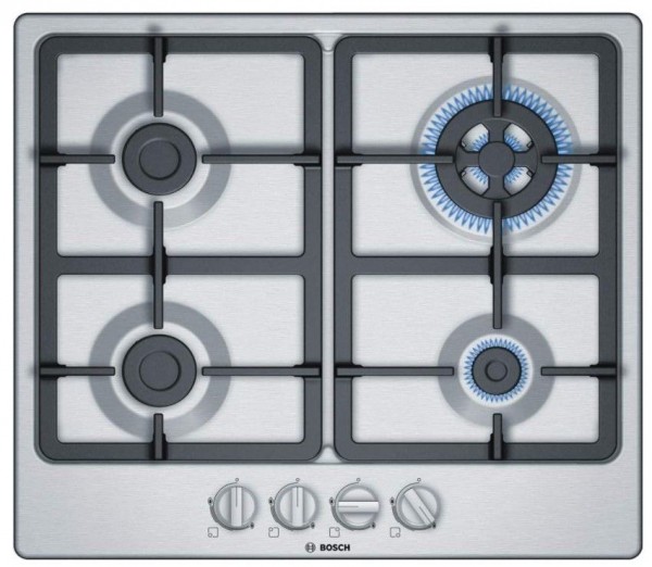 Encimera de gas Bosch PGH6B5B90 Inox 4 zonas