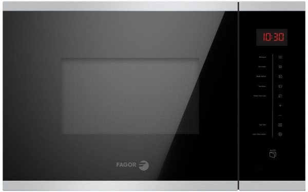 Fagor 3MWB25BTCGX Integrado Microondas con grill 25 Litros 900 W Negro Plata