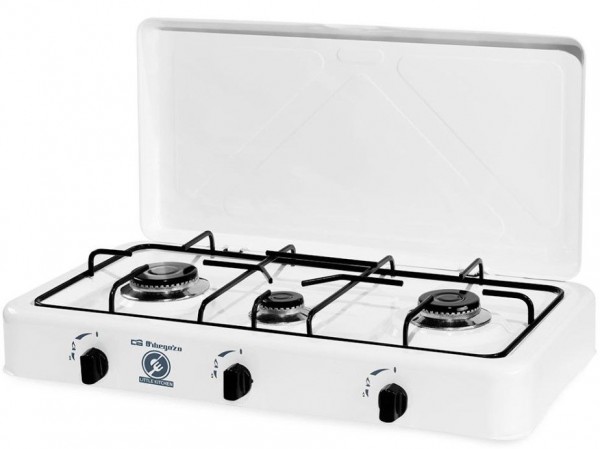 Hornillo de gas Orbegozo FO3450 Blanco 3 zonas