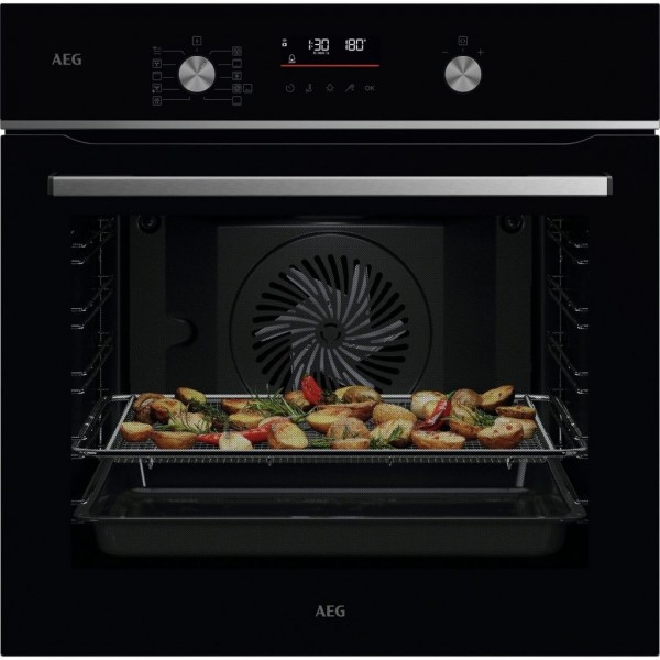Horno AEG Series 6000 OS6PB511AB Negro 71L | Pirolítico A+ con Sonda y Control Digital