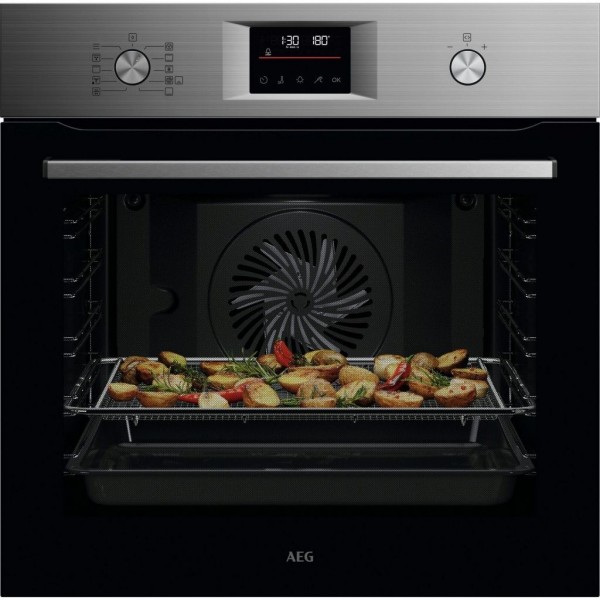 Horno AEG Series 6000 OS6PB51AM Negro 71L | Pirolítico A+ con Sonda y Display Digital