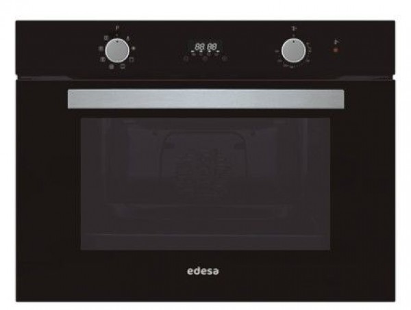 Horno Edesa EOE4530BK 40L Negro Compacto 45cm, Multifunción Plus y Puerta Fría A