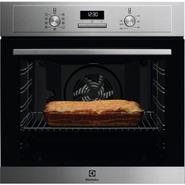 Horno Electrolux EOF3H54X Inox 72L | Multifunción 9 Programas, A+ y Mandos Escamoteables