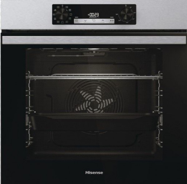Horno Hisense BI62216AXE2 77L Inox | Hidrolítico, Multifunción, Guías Telescópicas A+