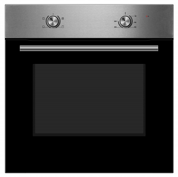 Horno Midea MD65M40M0B0, Multif., 60cm, 70L, A, Cristal negro + inox