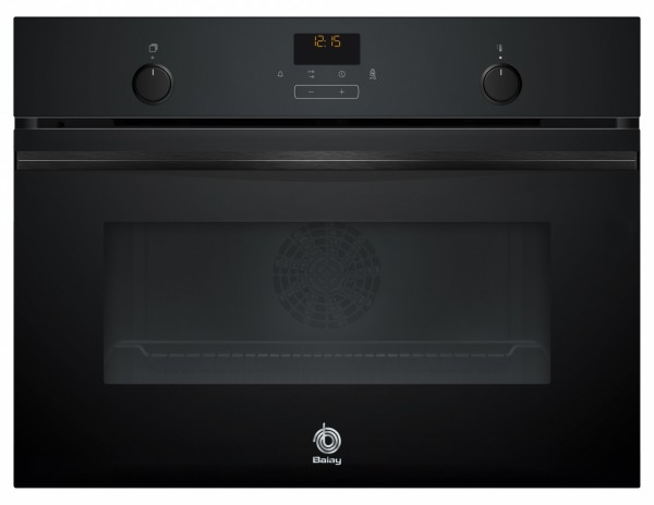 Horno compacto Balay 3CB5159N3 Negro 45cm | 47L Multifunción 7 Programas Aqualisis Clase A