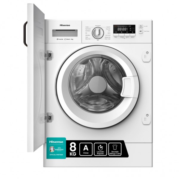 Lavadora Intregral Hisense WF3M841BWIES Blanco 8 kg 1400 rpm A