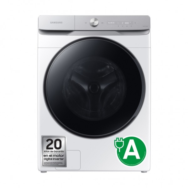 Lavadora Samsung 20kg Carga Frontal | 1000 rpm | Clase A | Blanca | Modelo WF20DG8650BWU3 