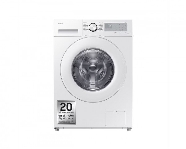 Lavadora carga frontal Samsung WW90CGC04DTHEC Blanca 9 kg 1.400 rpm A