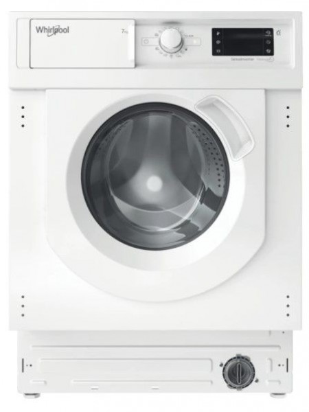Lavadora carga frontal integrable Whirlpool BIWMWG71483E, Blanco, 7 kg, 1400 rpm, D
