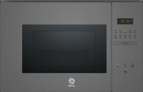 Microondas integrable Balay 3CG5175A0 Cristal gris antracita 25 Litros 900 W Grill
