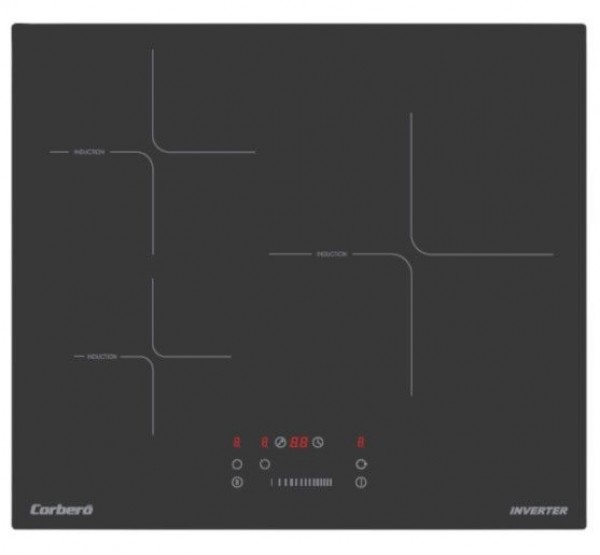 Placa Inducción Corberó CCIM374 3 Zonas 60cm Potente, segura y con Booster