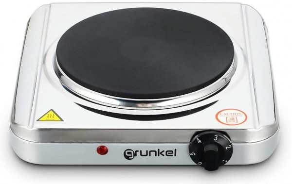 Placa portátil eléctrica Grunkel EHP118 Inox 1 zona 1500 W