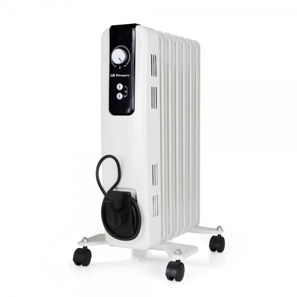RADIADOR ACEITE ORBEGOZO RH1500 7 ELEMENTOS, 600/900/1500W. LUCES LED, TERMOSTATO REGULABL