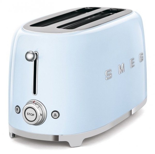 TOSTADOR SMEG TSF02PBEU 50 STYLE 4 REBANADAS AZUL