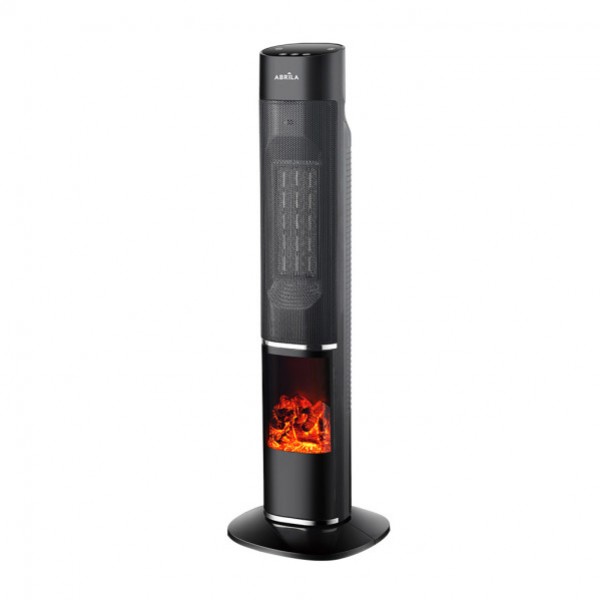 Termoventilador Vert.ceramico Melodia 2000w Negro 2potencias 3 funciones Term.oscilante,an