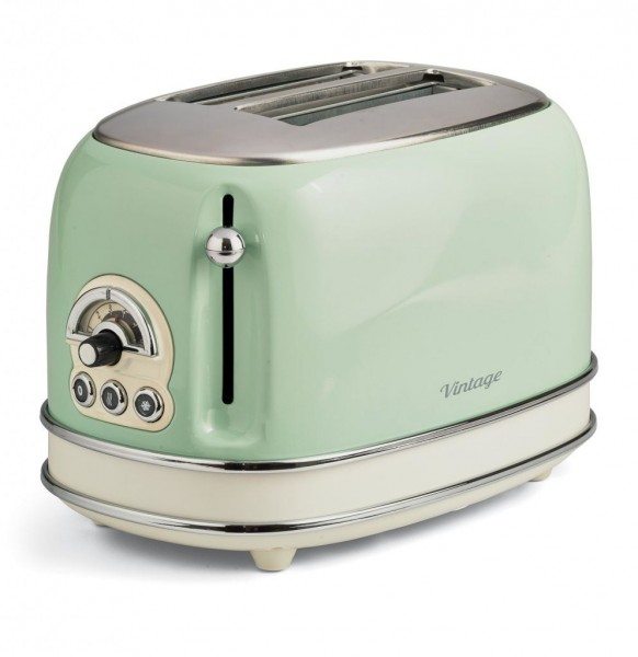 Tostador Ariete 15514  Vintage Verde 2 ranuras 80 
