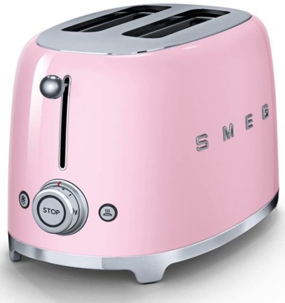 TOSTADOR SMEG TSF01PKEU 50 STYLE 2 REBANADAS ROSA