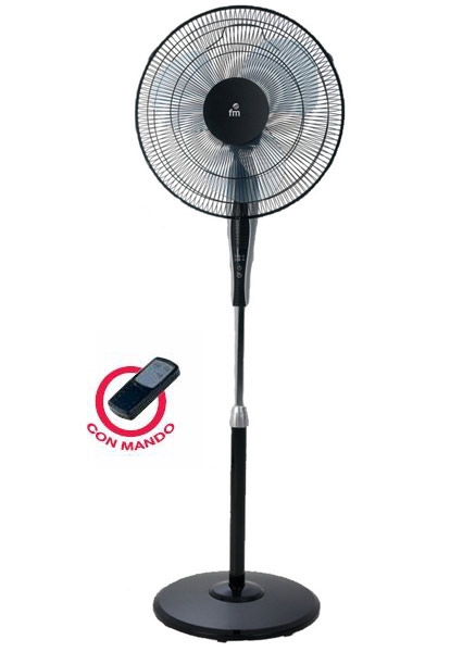 Ventilador Pie FM P40BLACK 40cm mando