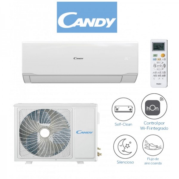 Aire Acondicionado Split Candy PURE2035 Inverter Wifi 3200 Frigorias A++