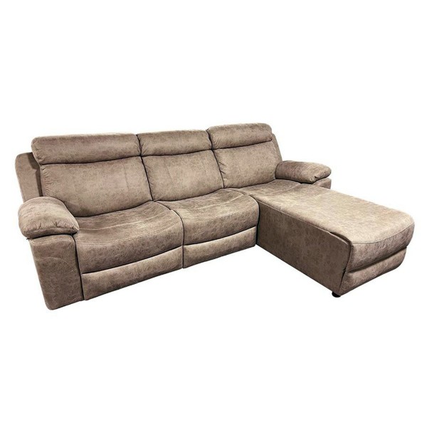 Chaiselongue Menfis Derecho 2 Relax Eléctricos Nolia Piedra 276 cm