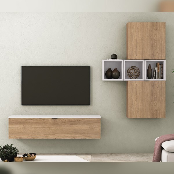 Salón Modelo Italia Ambiente 1 color Ártica y Salerno