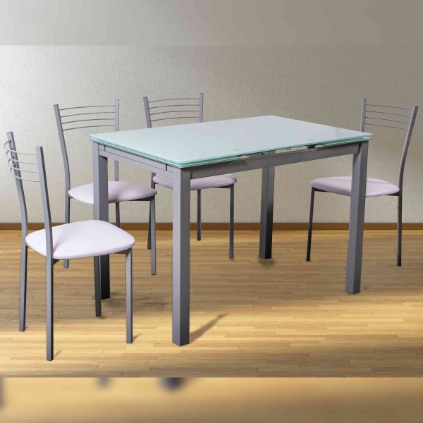 Conjunto mesa 70 mas 4 sillas 