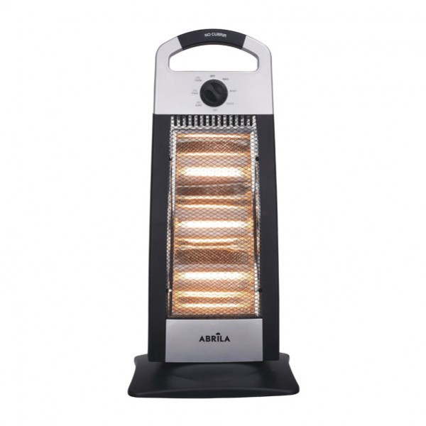 Estufa Elect.candente 1200w Negro/plata 3potencias Oscilante 3elementos,asa Y Antivuelco 6