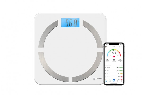 GRUNKEL BB-FITNESS Báscula fitness con conectividad inalámbrica