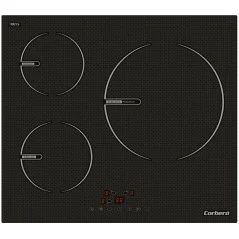 Placa Induccion Corbero CCIG367, 3 Zonas, 59 x 52 x 6,2 cm 6680 W
