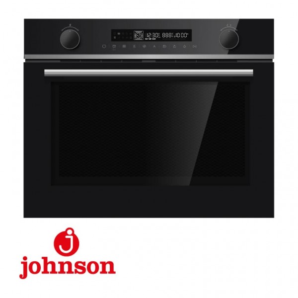 Microondas integrable Johnson JOR50MI 45 cm con función horno Cristal Negro