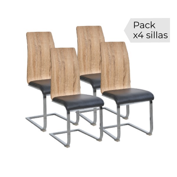 Juego de 4 sillas Sensei 