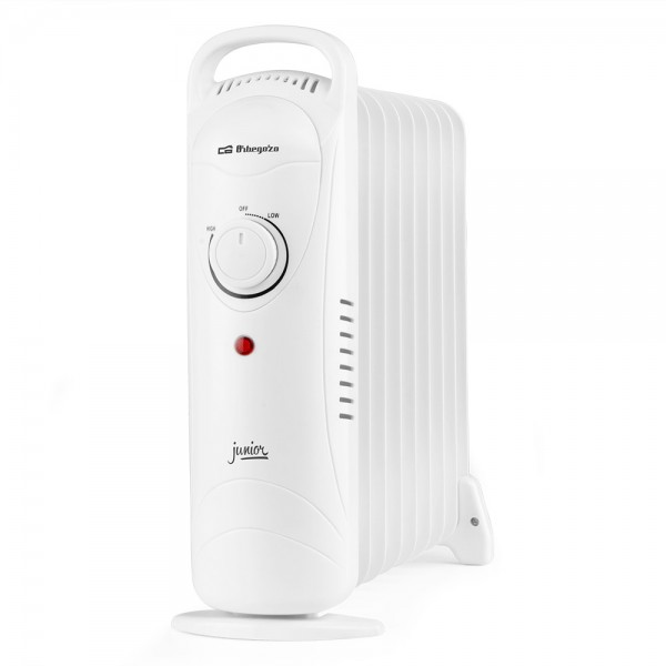 RADIADOR ACEITE ORBEGOZO RO1220 9 ELEMENTOS, 1200W. (JUNIOR 37,5x13,5x39CM.) TERMOSTATO